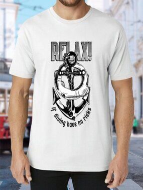 Relax Anchor Graphic Tee - White